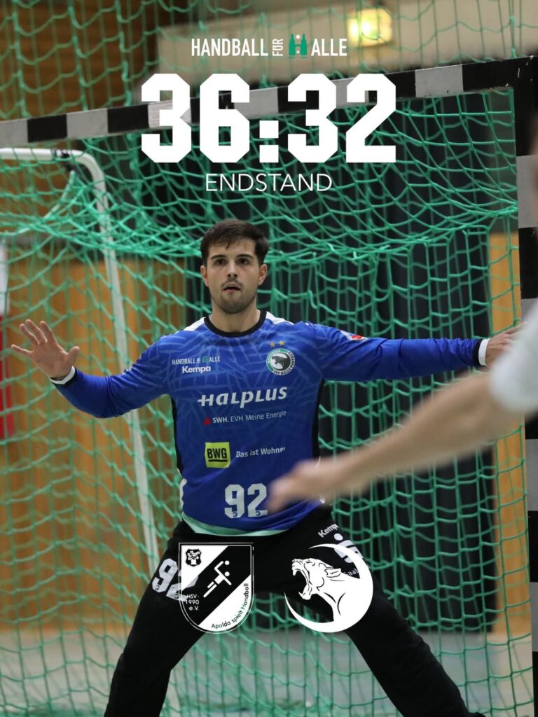 USV Halle unterliegt in Apolda mit 32:36