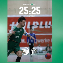 Panther erkämpfen sich in packender Partie ein 25:25