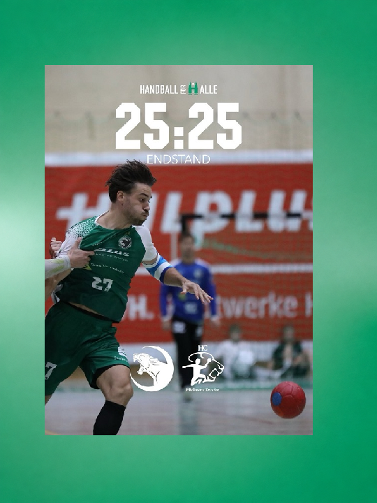 Panther erkämpfen sich in packender Partie ein 25:25